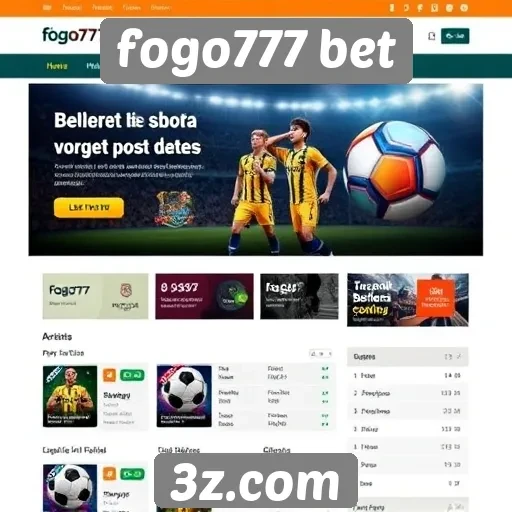 Experiência do usuário no site Fogo777 Bet em destaque